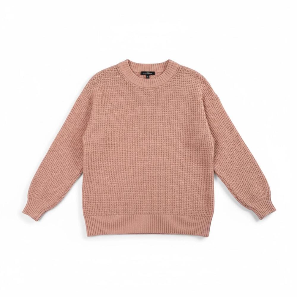 American Eagle Blush Pink Textured Knit Crewneck Sweater – Size Small